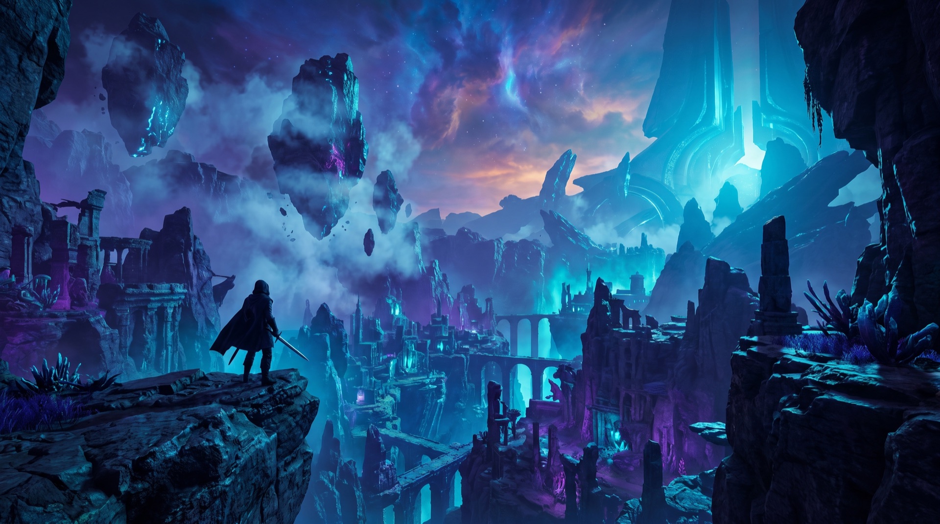 Game world key art