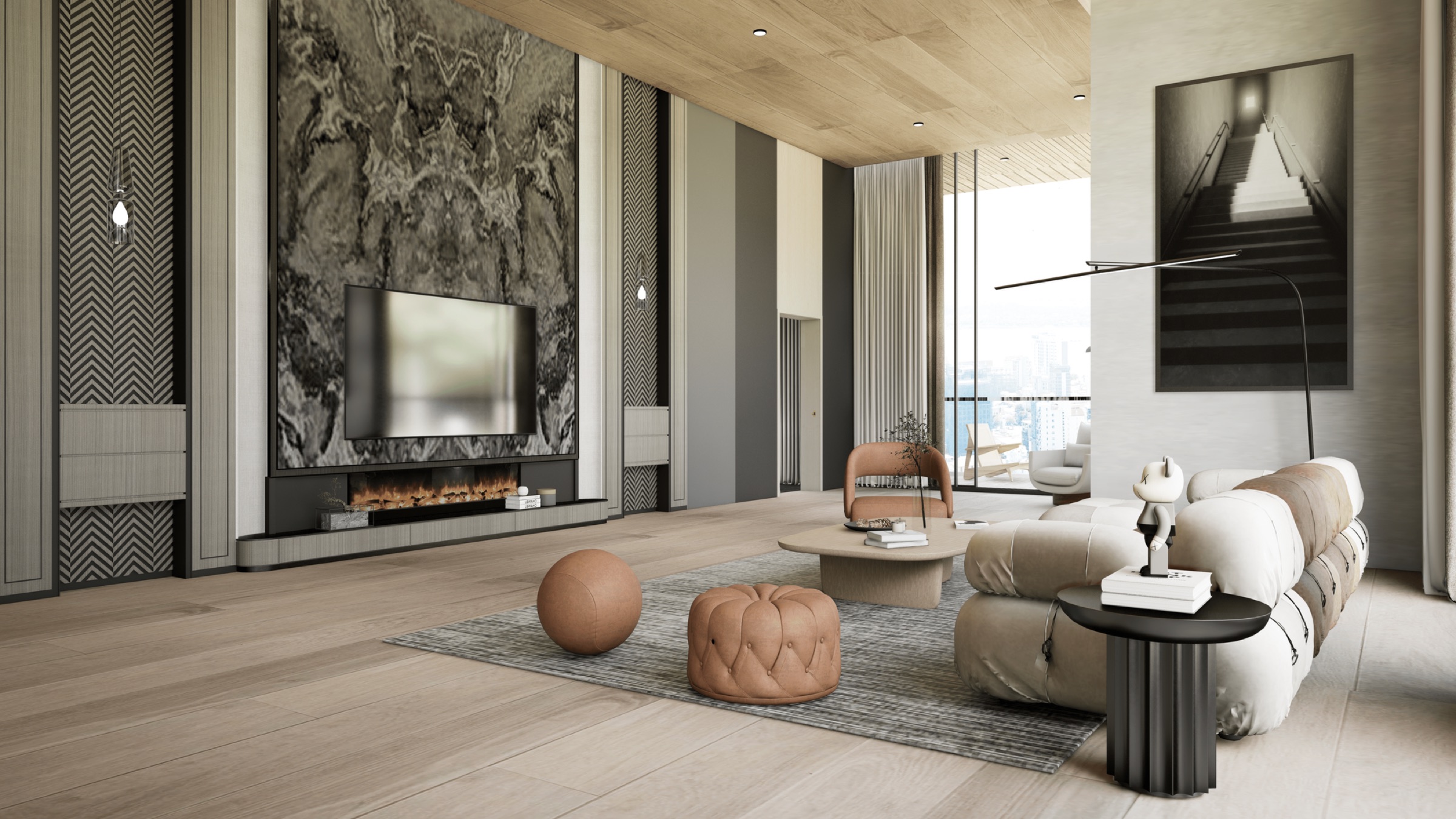 Photorealistic penthouse render by Imajineer